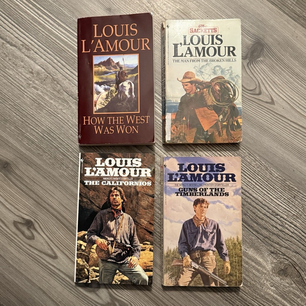 Louis L'Amour Lot of 4  Western Paperbacks Books