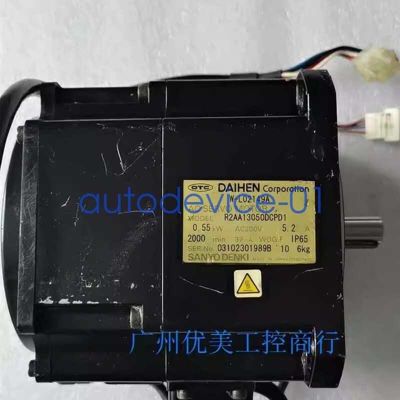 1PC USED OTC servo motor R2AA13050DCPD1 by DHL/FedEx