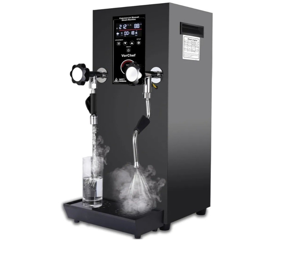 Vorchef 2500W 110V Automatic Steam Boiling Water, Steam Milk Frothing Machine