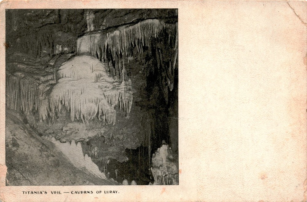 Titania's Veil, Caverns of Luray Postcard