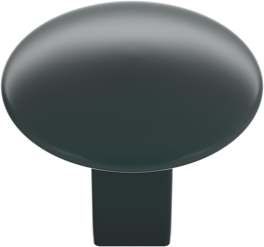 Amerock BP55362 Riva 1-1/4 Inch Oval Cabinet Knob - Black