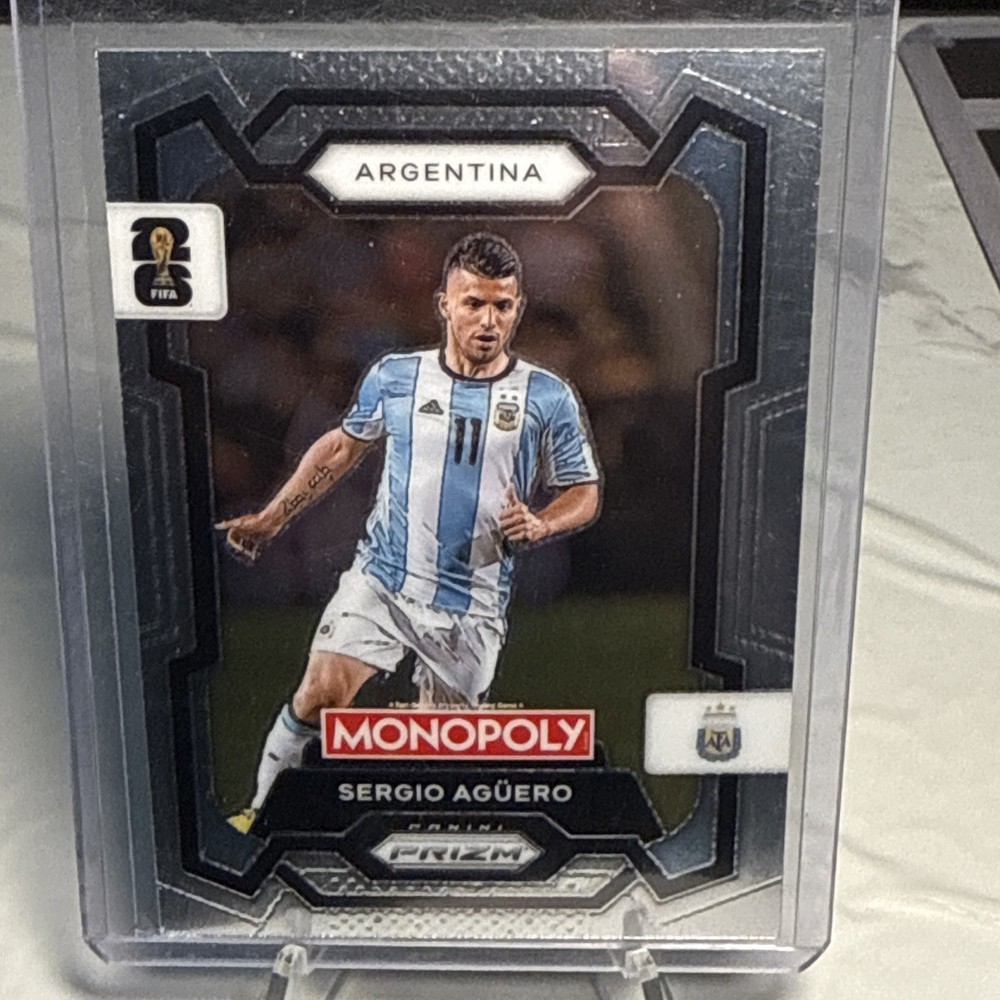 2026 Panini Prizm Monopoly FIFA World Cup Sergio Aguero Card #6 Argentina