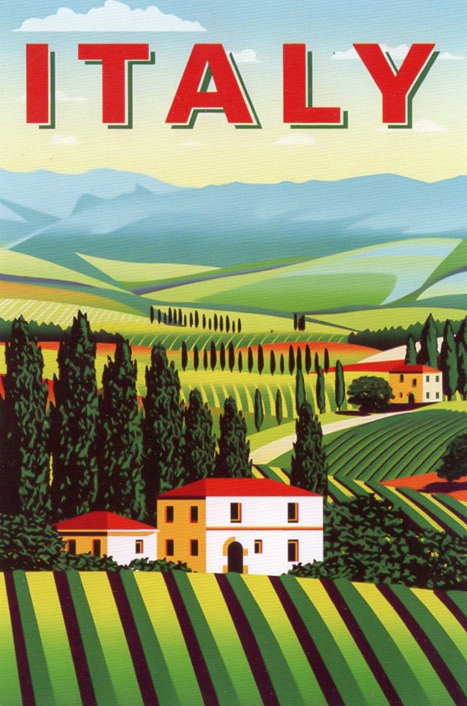 Italian Countryside (Address Side Blank) -New POSTCARD