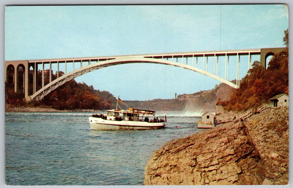 Vtg Postcard Maid Of The Mist Niagara Falls, NY 1950s