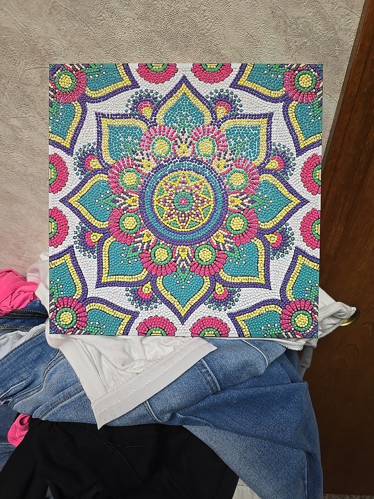 Completed Diamond Art Picture Mandella,12