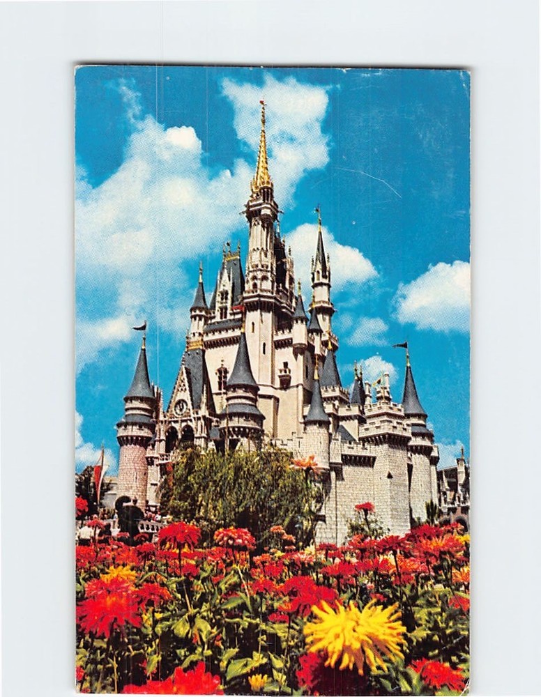 Postcard Cinderella Castle Walt Disney World Florida USA