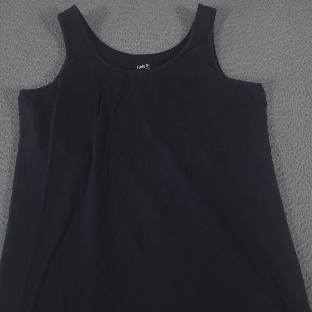 Duluth Trading Co Top Womens XL No-Yank Tank Shelf Bra Cotton Spandex Stretch