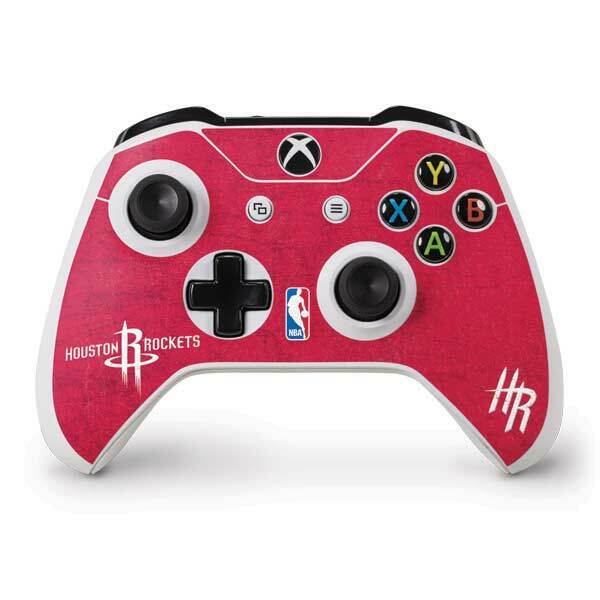 NBA Houston Rockets Xbox One S Controller Skin - Houston Rockets Distressed