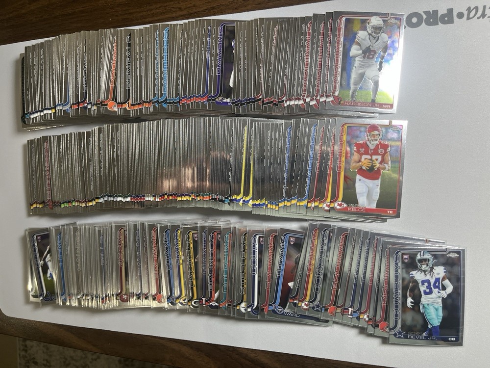2025 Topps Chrome Football Complete Base Set #1-400 - with All Rookies