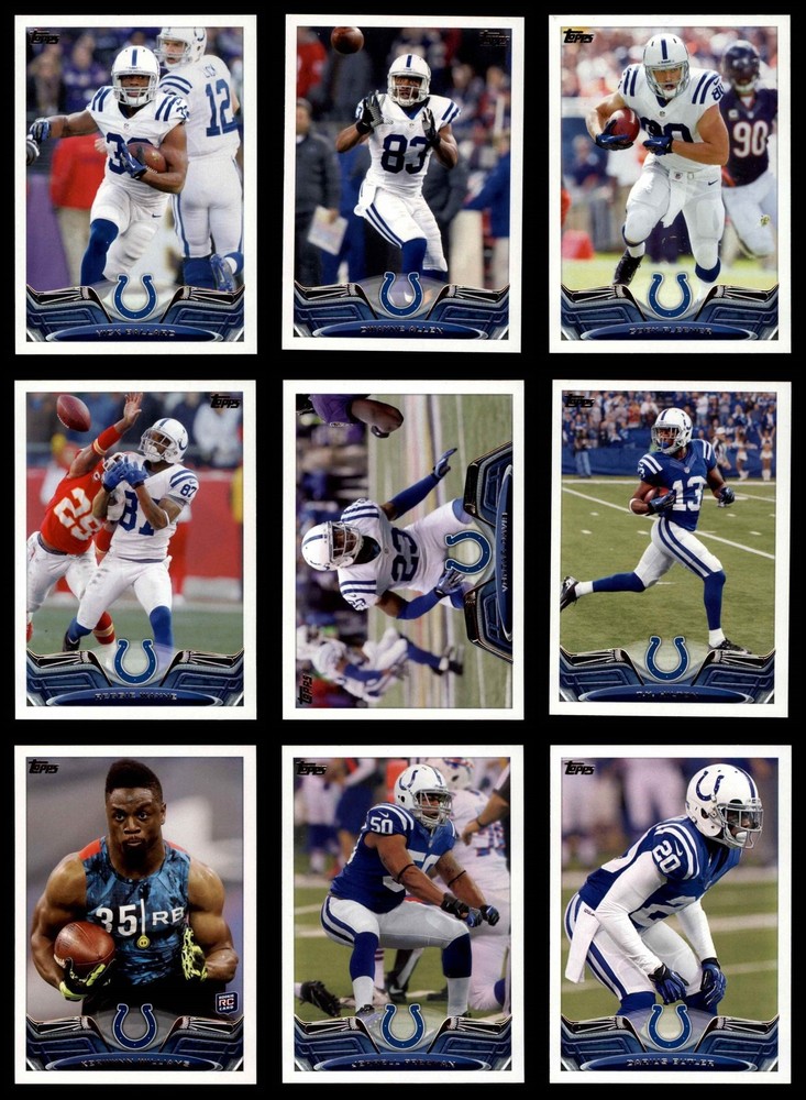 2013 Topps Colts Almost Complete Team Set 8 - NM/MT 5540724 (12 / 13 cards)