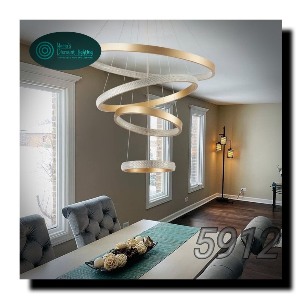 Modern Crystal Chandelier 4-Ring Design 30-80cm for Elegant Lighting