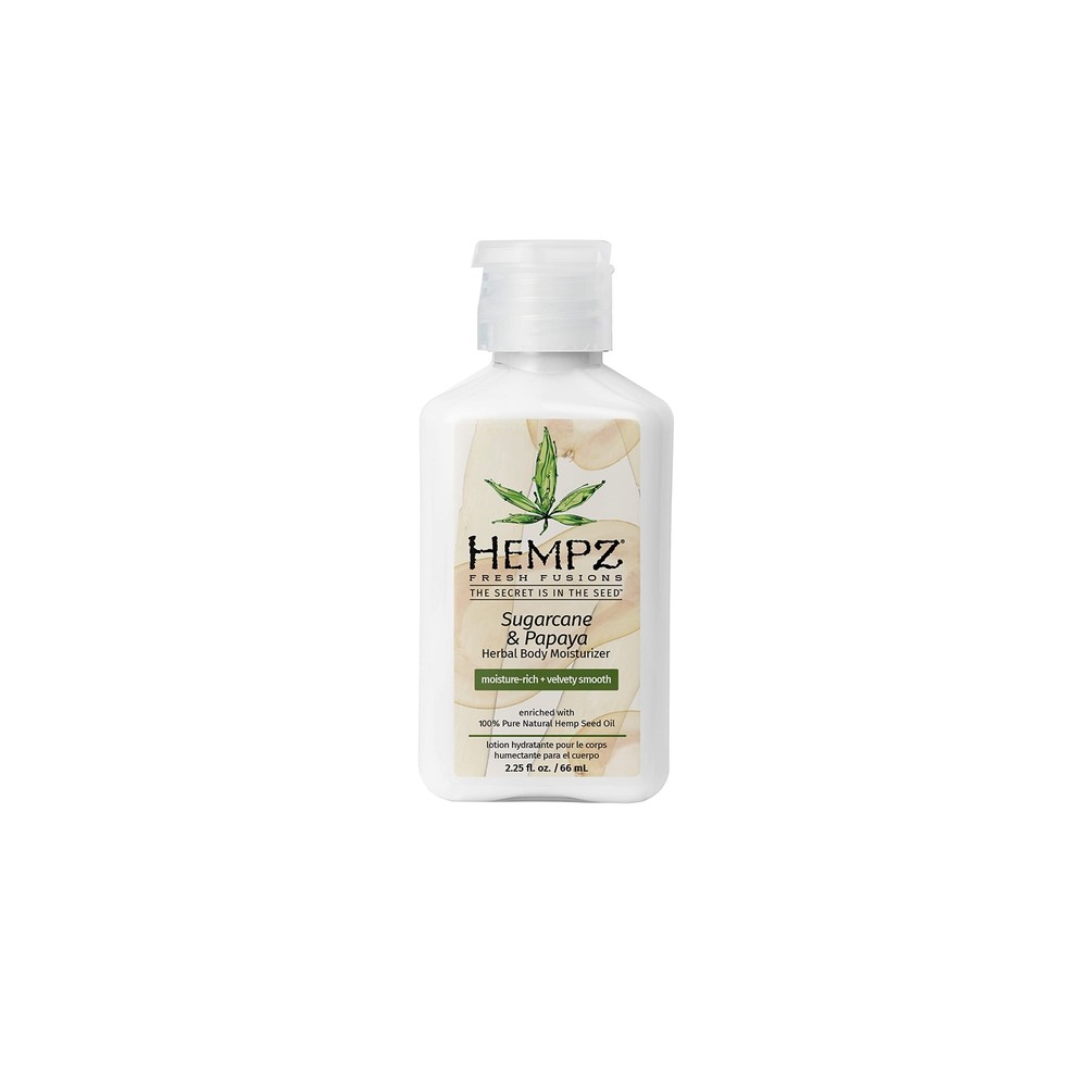 Hempz Herbal Body Moisturizer 100% Pure Hemp Seed Oil Sugarcane/Papaya 2.25 oz.