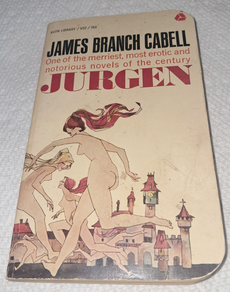 James Branch Cabell Jurgen Merriest Erotic Fantasy Satire Avon Vintage PB 1960s