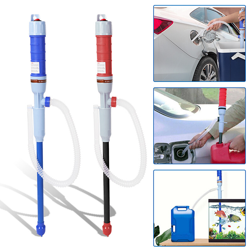 Battery Powered Siphon Pump Electric Fuel Transfer Gas Oil Water Liquid 2.2 GPM