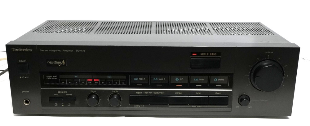 Technics SU-V76 Stereo Integrated Amplifier Receiver Tested Works SEE VIDEO!