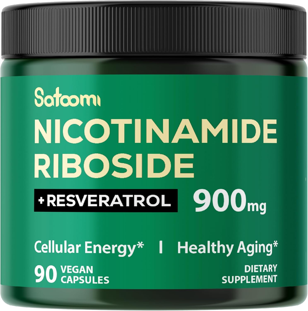 NAD+ Supplement with Liposomal Nicotinamide Riboside 900 Mg NR, Resveratrol, Que