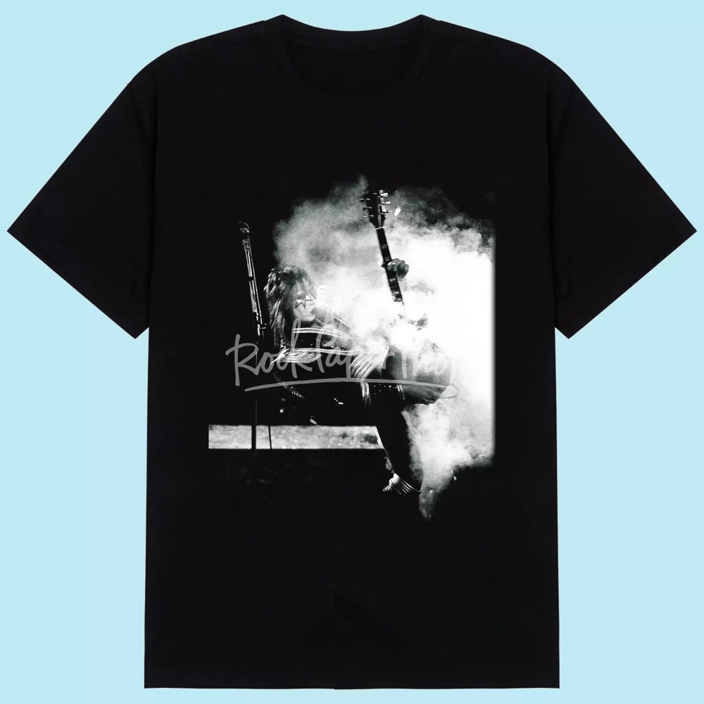 Ace Frehley Unisex Black Cotton T-Shirt Sizes S to 5XL-image