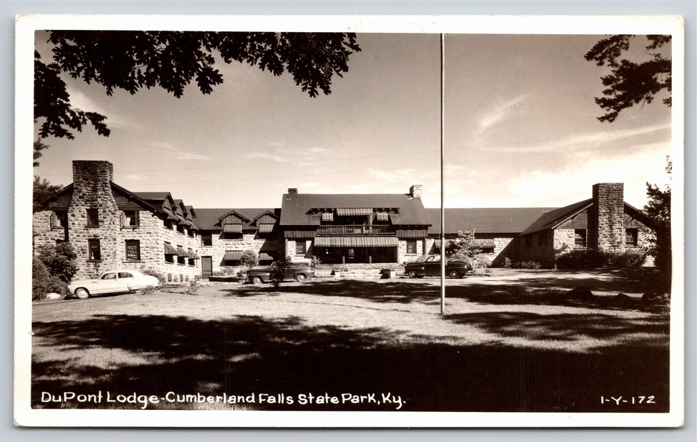 RPPC~Kentucky~DuPont Lodge @ Cumberland Falls State Park~Real Photo Postcard