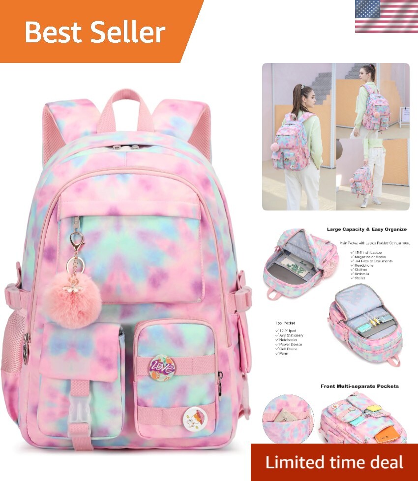 15.6 Inch Anti-Theft Laptop Backpack for College School and Travel