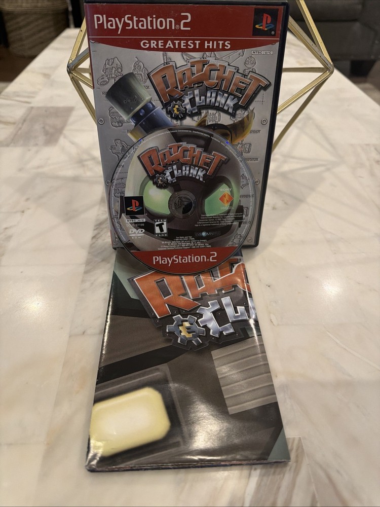 Ratchet & Clank PS2 2003 Complete CIB Poster Tested Working Authentic