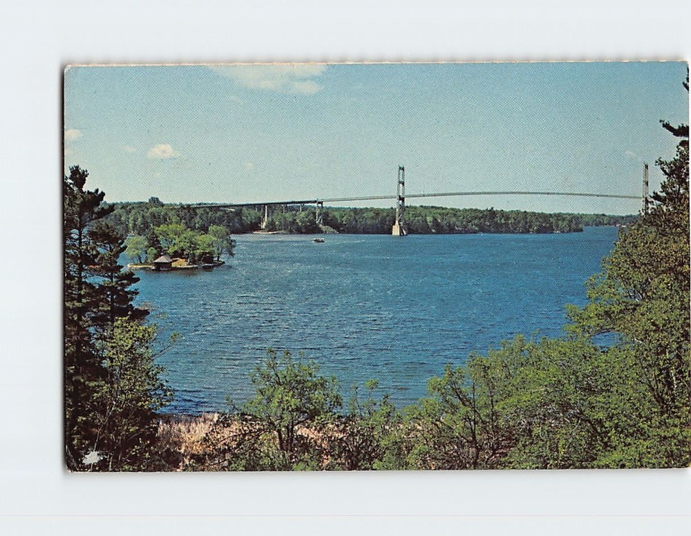 Postcard Thousand Island Ivy Lea International Bridge Ontario Canada