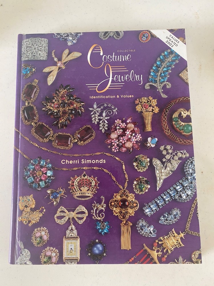 Costume Jewelry Identification & Values Book, Cherri Simonds Hardcover 1997