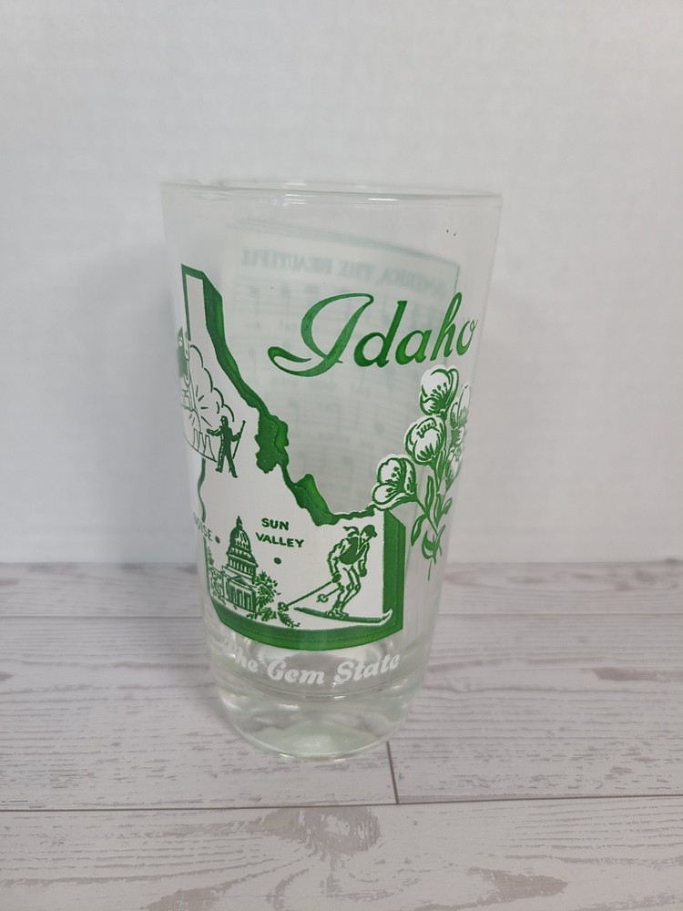 Hazel Atlas Vintage Idaho Souvenir Drinking Glass, Vintage
