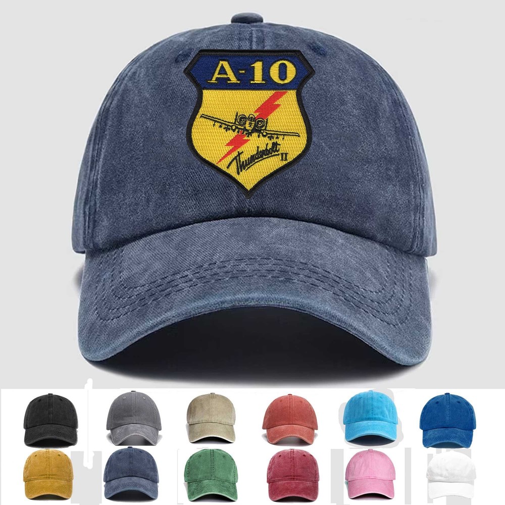 Custom Embroidered Hat A-10 Thunderbolt II, Veteran Cap, Trucker Hat, Gift Idea