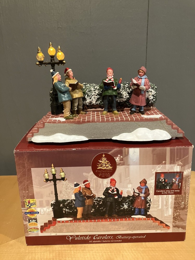 Lemax Animated Christmas Carolers Lighted Tabletop Village Accent-image