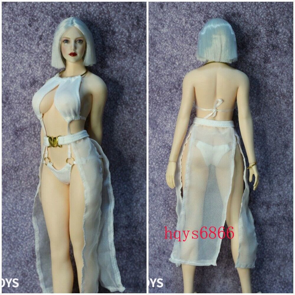 1/6 Scale Female Sexy Transparent Dress Clothes For 12