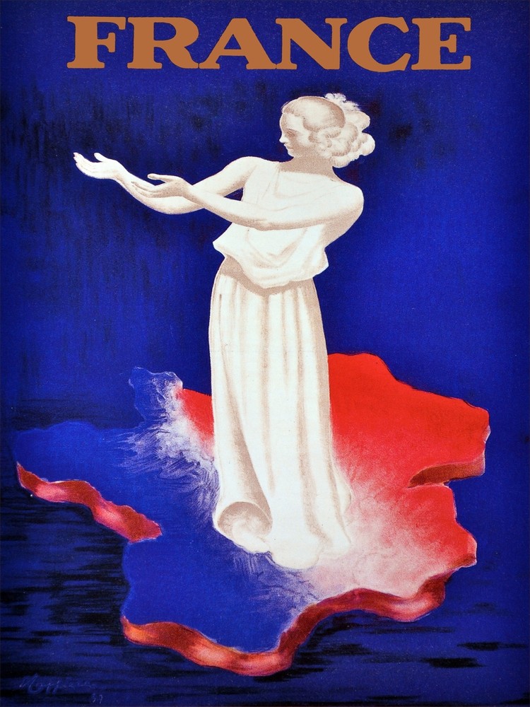 France patriotic nouveau Decorative Poster. Home Graphic Art Design. 3856