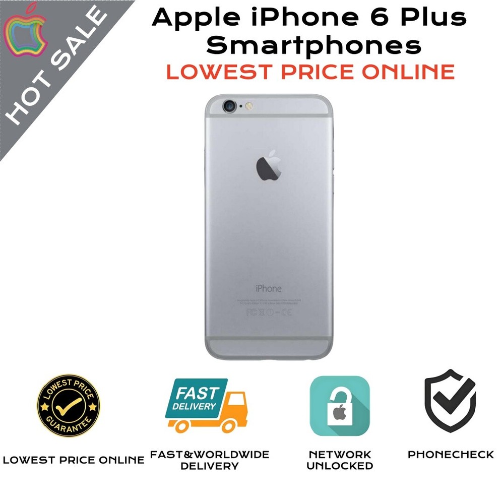【Hot-selling models】Apple iPhone 6 Plus-64GB-All Colors Unlocked Smartphone @OqT