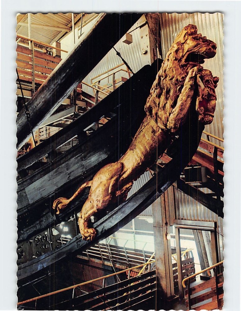 Postcard Figurehead The warship Wasa Stockholm Sweden