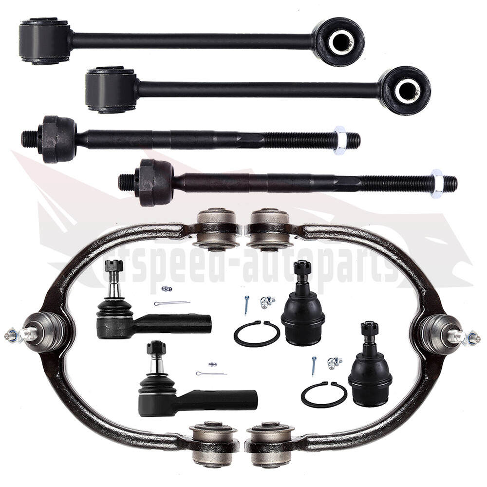 10PCS Front Control Arm Ball Joints Kit For 05-10 Jeep Commander Grand Cherokee