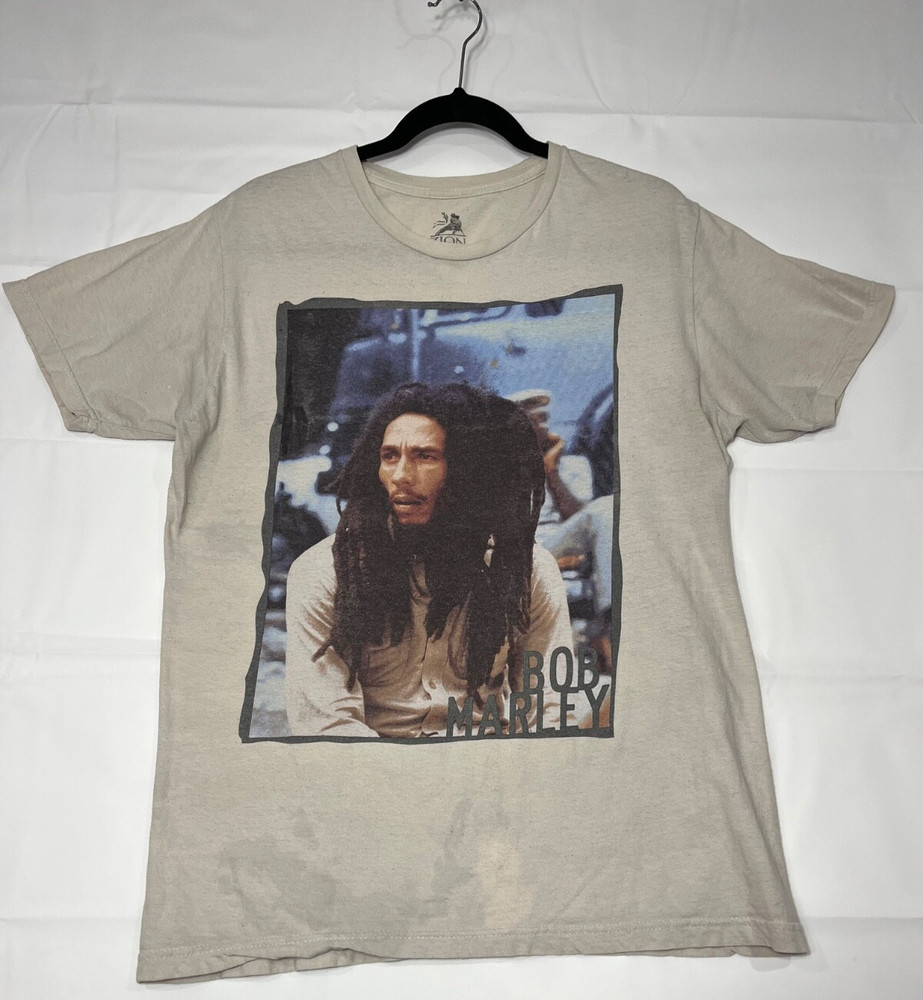 Bob Marley Short Sleeve Tshirt Zion Mens Size Large Tagless Full Color Image