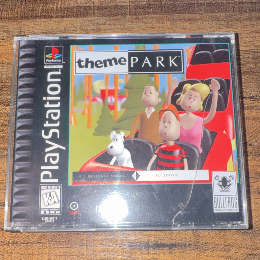 Theme Park Electronic Arts Sony PlayStation 1 Complete