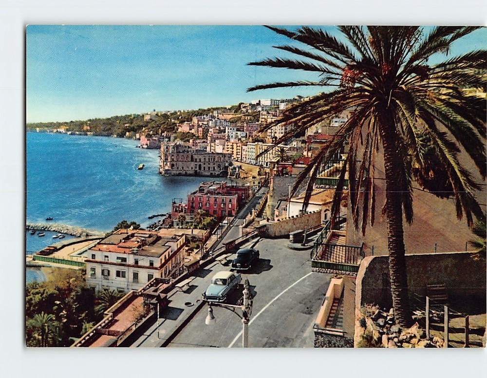 Postcard Scenic View Posillipo Naples Italy