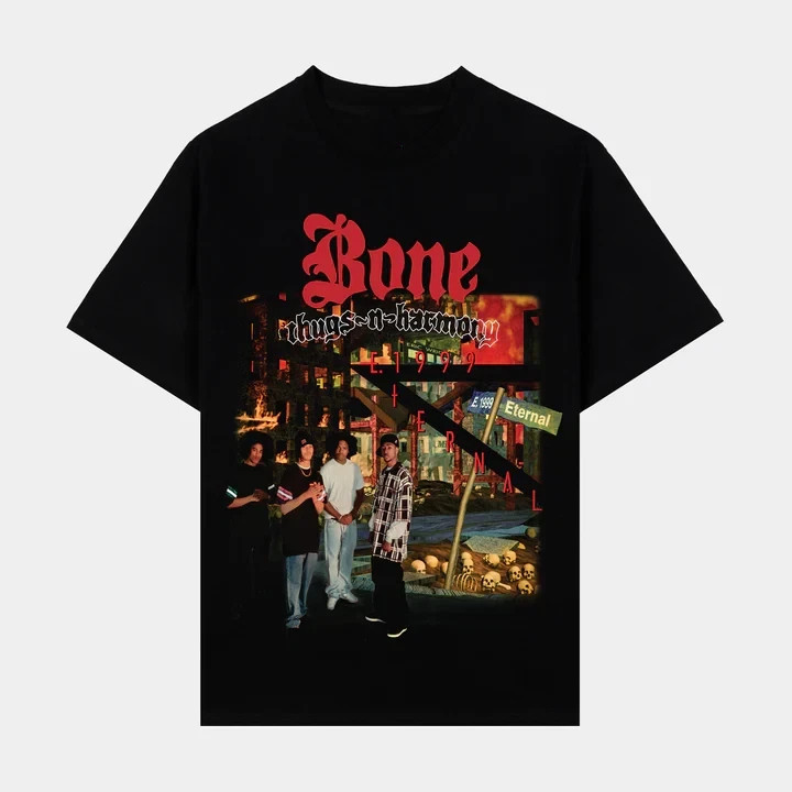 Bone Thugs N Harmony Band T-shirt Unisex Cotton Tee S-4XL ZL163