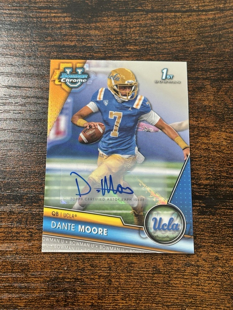 2023 Bowman Chrome University Auto #133 Dante Moore 1st Bowman PROSPECT AUTO RC