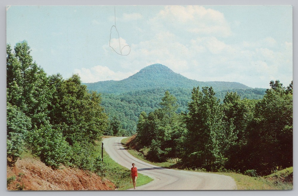 State View~Round Top Mountain Jasper Arkansas~Vintage Postcard