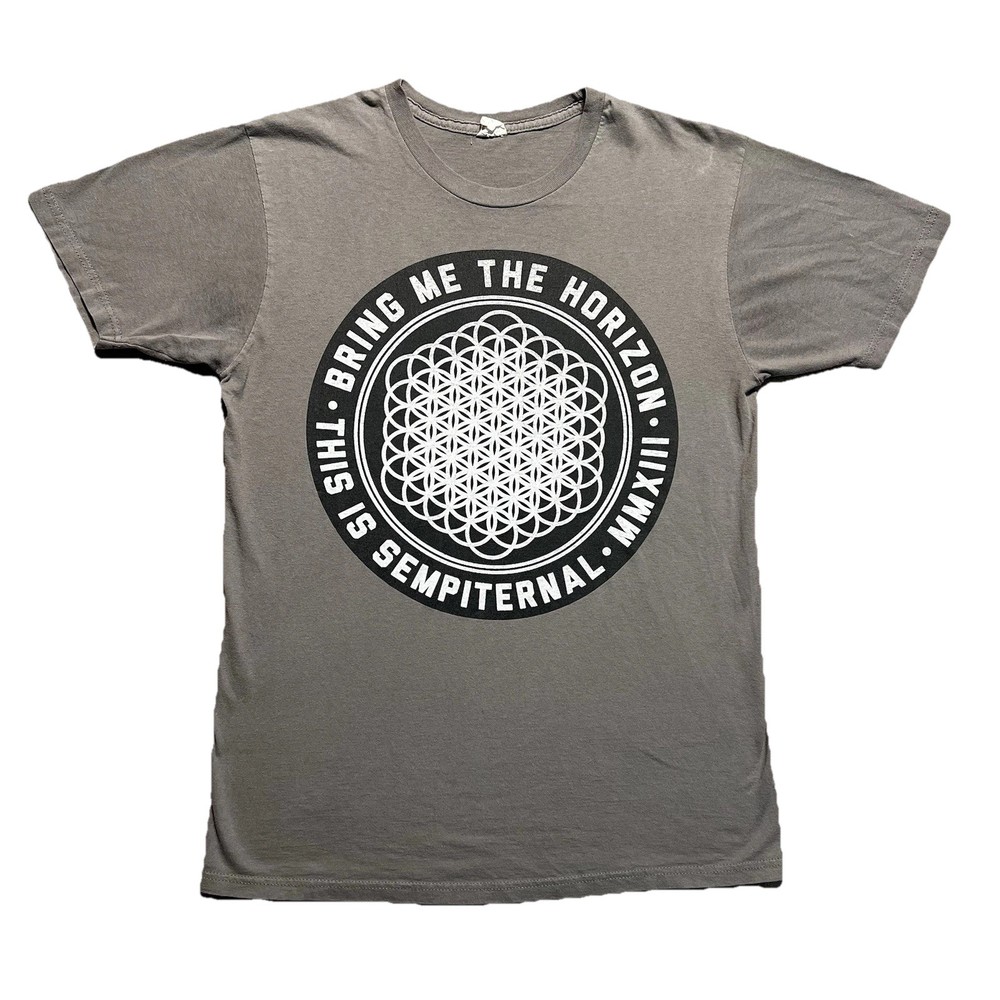 Bring Me The Horizon Mens Large Sempiternal Flower Of Life Graphic Band T Shirt