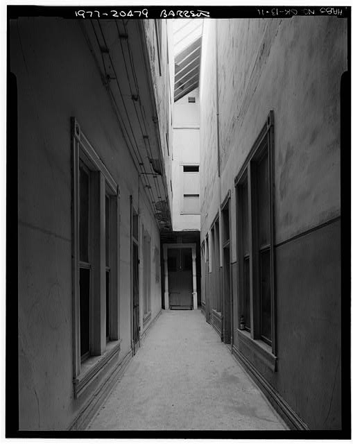 11. I.O.O.F. BUILDING INTERIOR: SECOND FLOOR STAIR HALL, REAR - Victor Block,