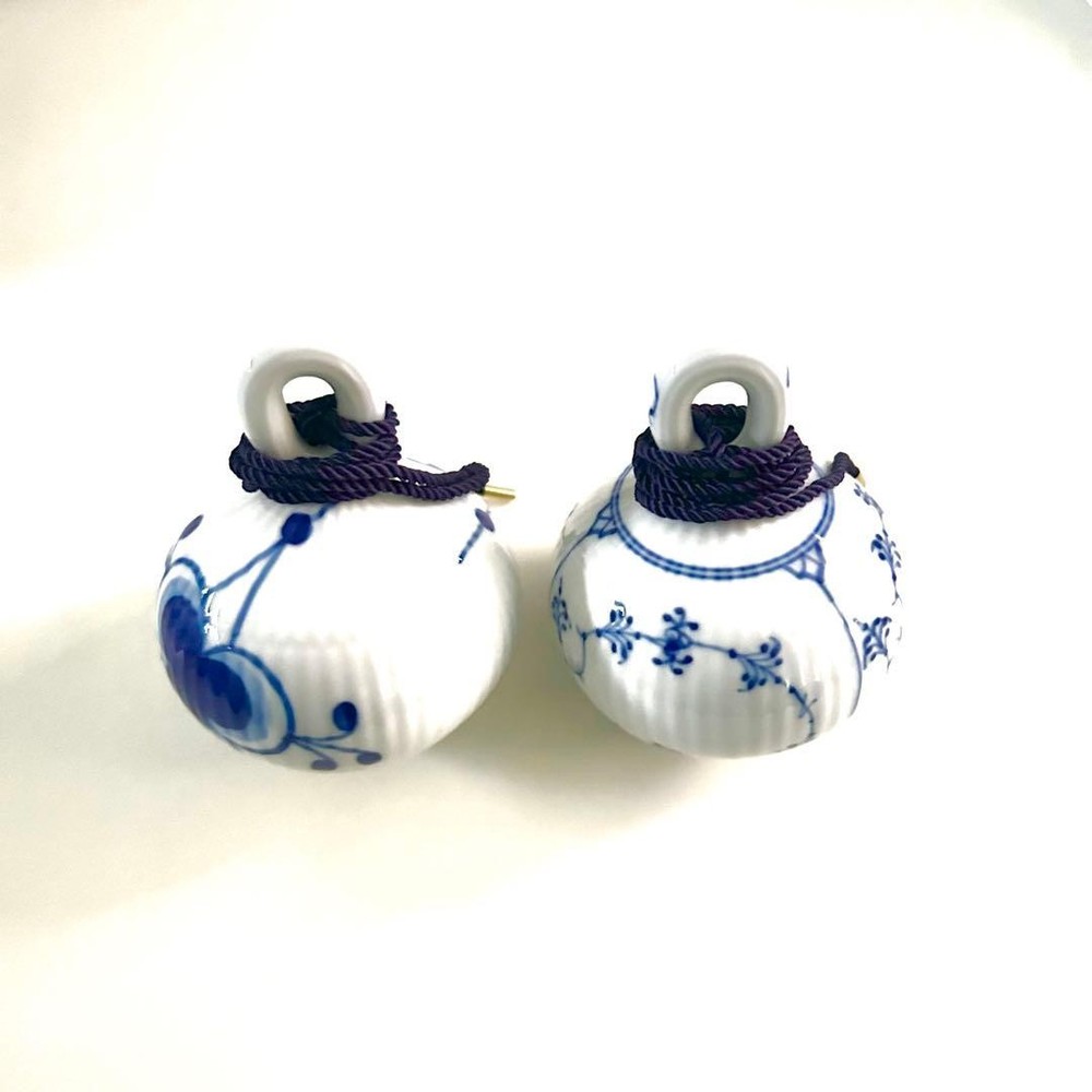Royal Copenhagen Blue Fluted Plain Mega Ornament Set