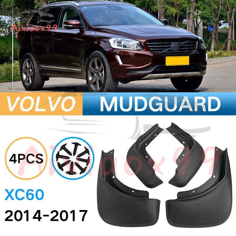 ABS Black Splashproof Fender Set 4pcs for Volvo XC60 2014-2017