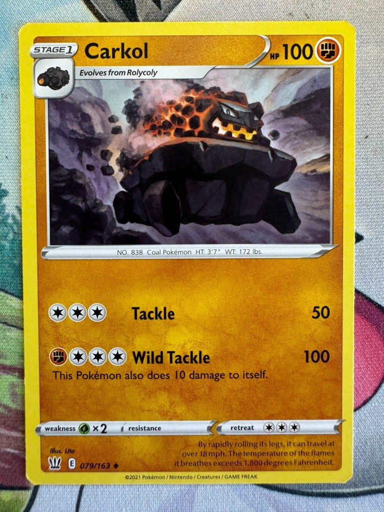 Carkol Non-Holo English Pokemon TCG Card BKI990 for Collectors