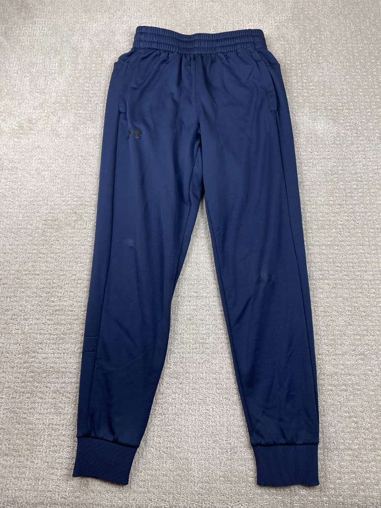 Under Armour Sweatpants Men Small Loose Navy Blue Tapered Joggers Gym Drawstring