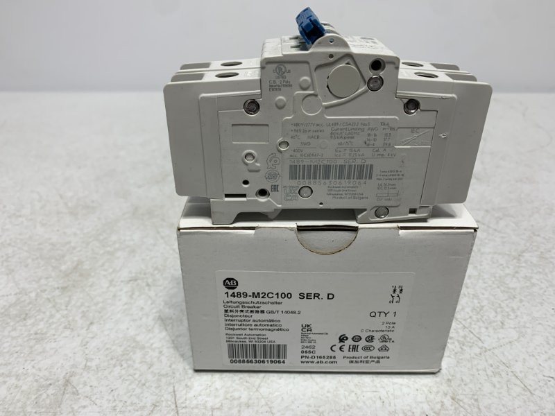 Allen Bradley 1489-M2C100 Circuit Breaker 10A 2-Pole 480Y/277V AC