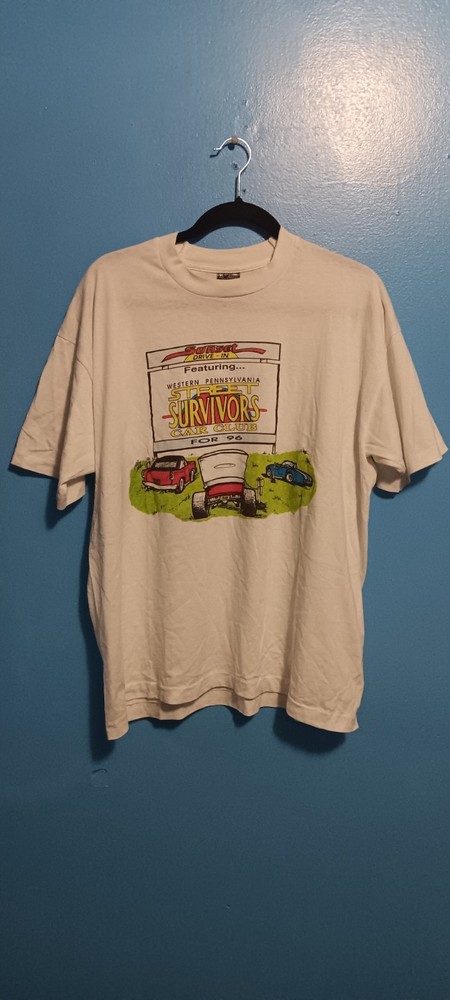 Vintage 1996 Street Survivors Car Club Drive In Single Stitch Size XL