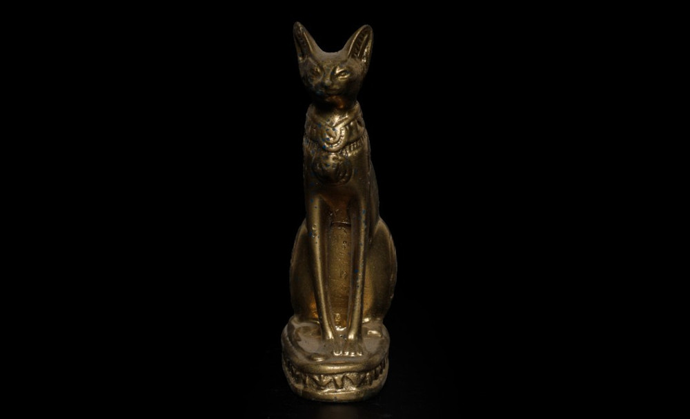 Ancient Egyptian Antiques Bastet Cat Goddess Bronze Statue Rare Antique Figure