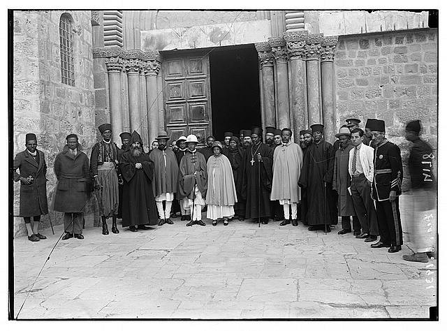 Jerusalem Holy Sepulchre Crown Prince Asfa Wossen Ethiopia 1931 Group